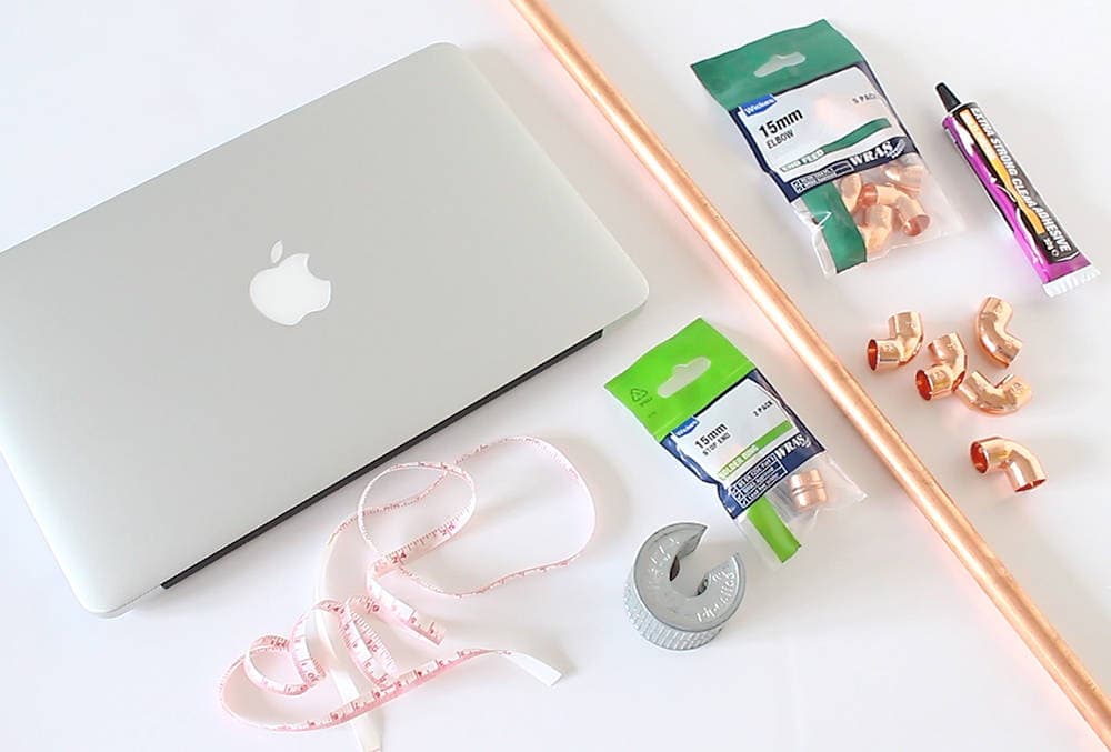 DIY Copper Pipe Laptop Stand
