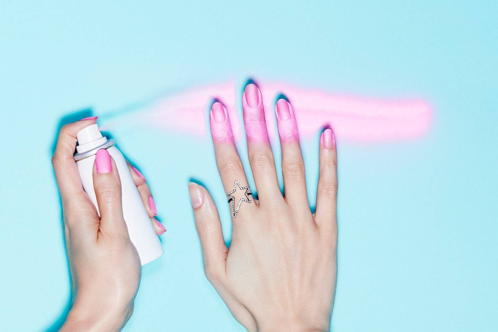 Nails Inc Spray On Polish Mayfair Lane Review and DIY Nail Hack