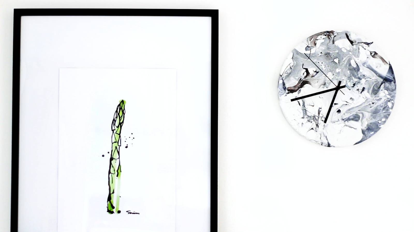 DIY MARBLE CLOCK