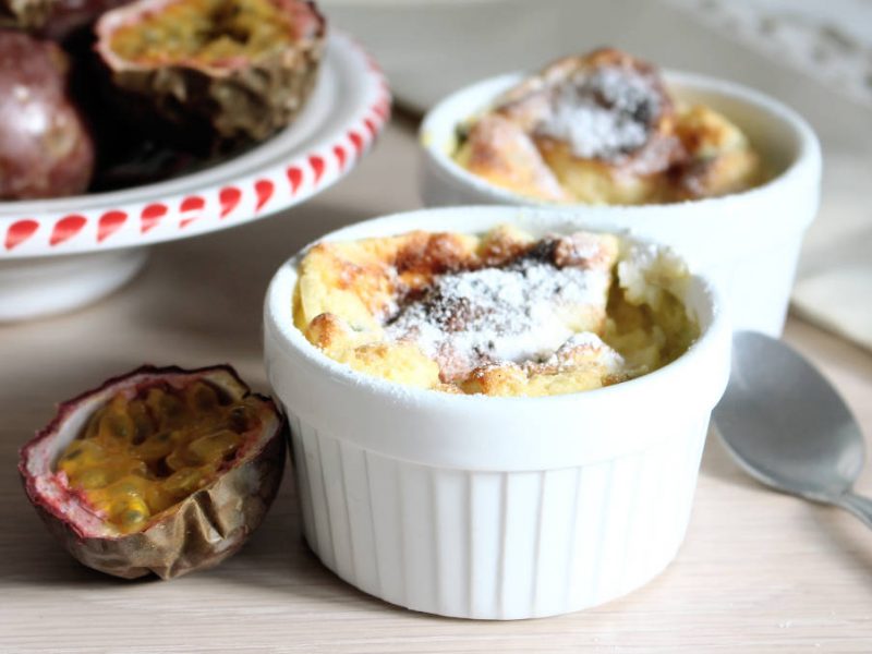3 Ingredient Passionfruit Soufflés