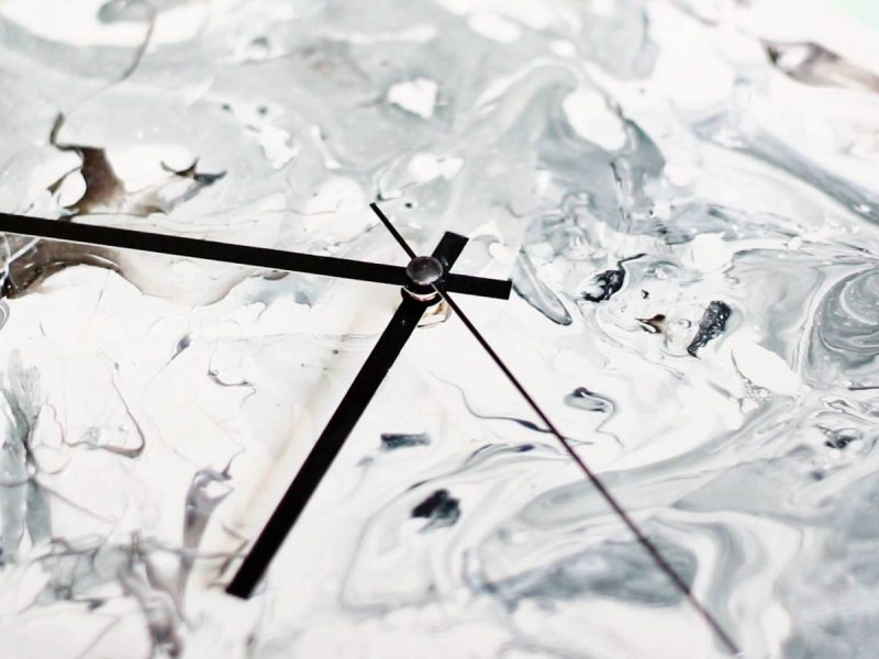 DIY MARBLE CLOCK